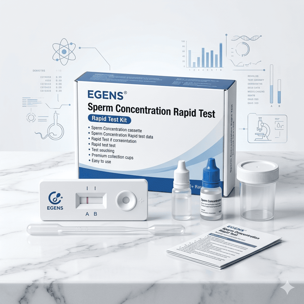 EGENS Test de santé Test de Fertilité Masculine – Résultat Rapide à Domicile Test de Fertilité Masculine Rapide – À Domicile | Discret & Fiable