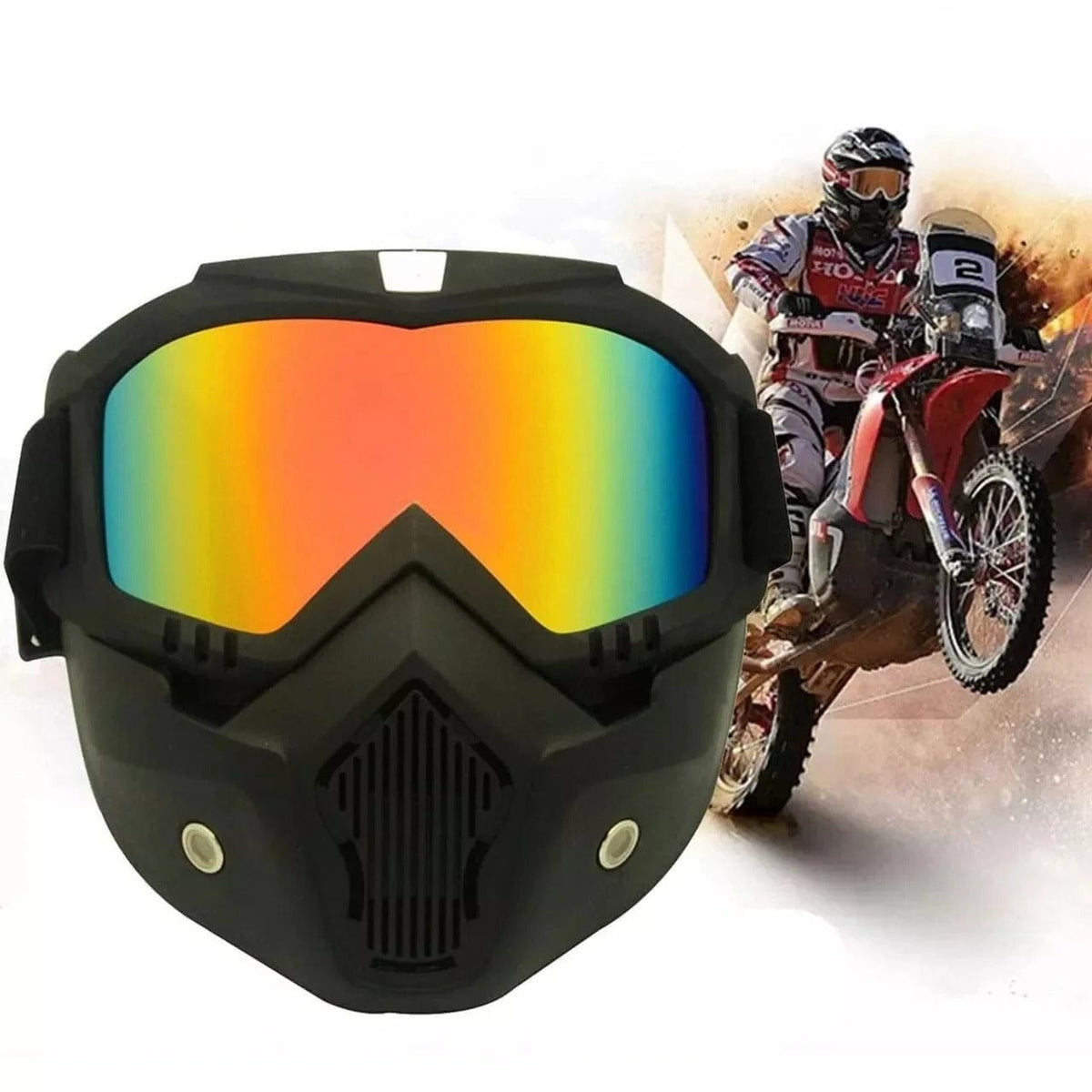 Africa online store Masque de Protection Polyvalent pour Moto - Résistant au Sable, au Vent et à la pluie 🔥🔥 Masque de Protection Polyvalent pour Moto - Résistant au Sable, au Vent et à la pluie 🔥🔥