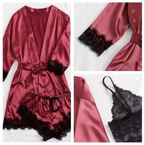 Africa online store Tenue de nuit 4 pièces👙 🌷Séduction, douceur et confort garantis Tenue de nuit 4 pièces👙 🌷Séduction, douceur et confort garantis