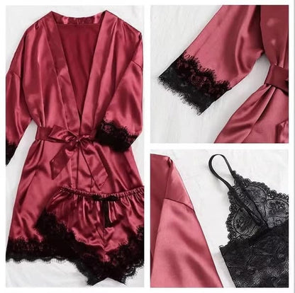 Africa online store Tenue de nuit 4 pièces👙 🌷Séduction, douceur et confort garantis Tenue de nuit 4 pièces👙 🌷Séduction, douceur et confort garantis