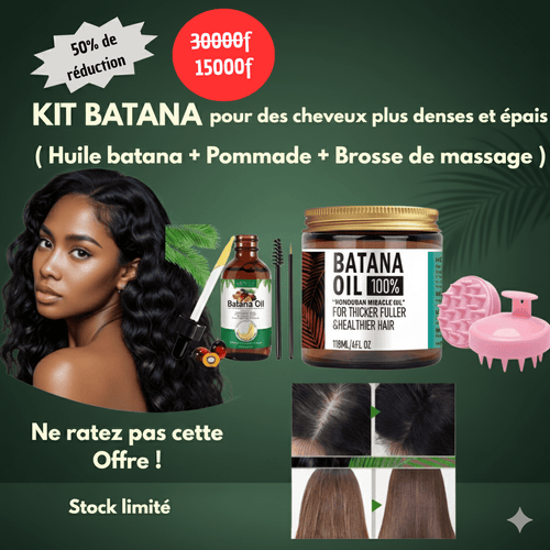 Africa online store 🌿Kit de soins de cheveux avec bain d'huile et brosse de massage du cuir chevelu. 🌿Kit de soins de cheveux avec bain d'huile et brosse de massage du cuir chevelu.