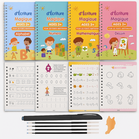 Africa online store 4 Cahiers Magiques 3D Réutilisables📚 + 5 Stylos , L'ultime ultime d'apprentissage pour vos enfants 4 Cahiers Magiques 3D Réutilisables📚 + 5 Stylos , L'ultime ultime d'apprentissage pour vos enfants
