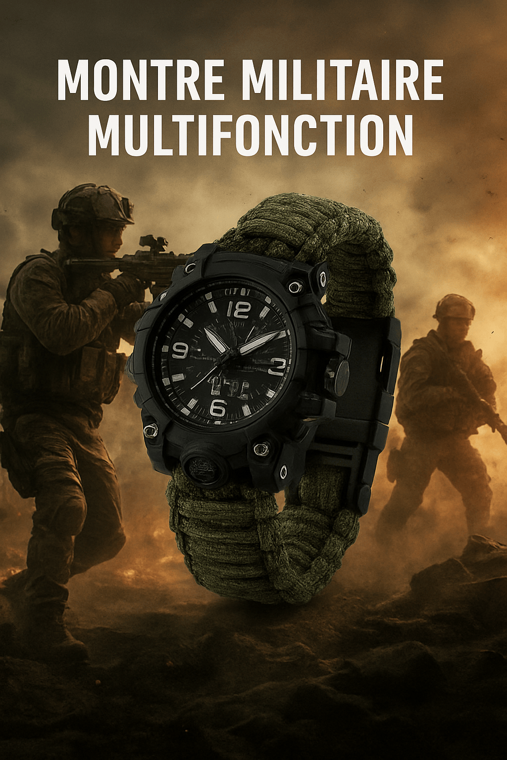 Africa online store 💥Montre militaire multifonction 👨‍✈️—Respect et Elegance !💪 💥Montre militaire multifonction 👨‍✈️—Respect et Elegance !💪