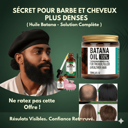 Africa online store 🧔‍♂️🔥 Kit Batana Homme – Anti-Calvitie & Boosteur de Barbe 🧔‍♂️🔥 Kit Batana Homme – Anti-Calvitie & Boosteur de Barbe