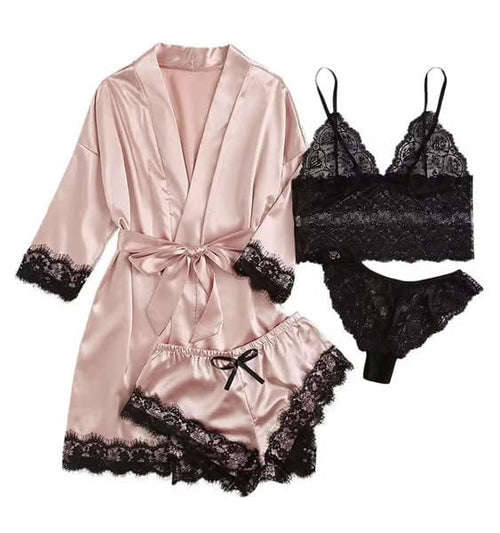 Africa online store Tenue de nuit 4 pièces👙 🌷Séduction, douceur et confort garantis Tenue de nuit 4 pièces👙 🌷Séduction, douceur et confort garantis