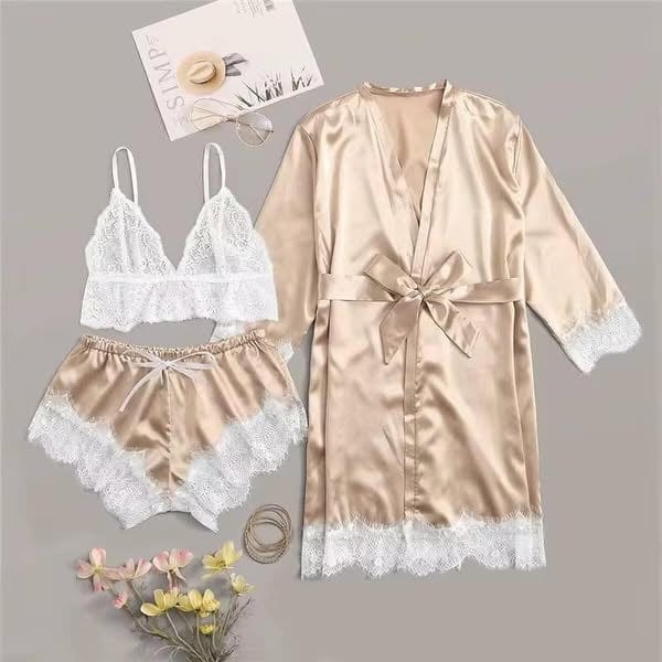 Africa online store Tenue de nuit 4 pièces👙 🌷Séduction, douceur et confort garantis Tenue de nuit 4 pièces👙 🌷Séduction, douceur et confort garantis