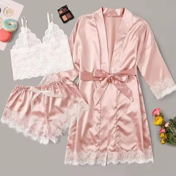 Africa online store Tenue de nuit 4 pièces👙 🌷Séduction, douceur et confort garantis Tenue de nuit 4 pièces👙 🌷Séduction, douceur et confort garantis