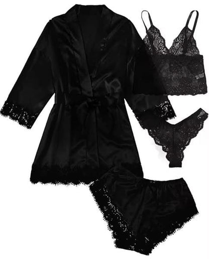 Africa online store Tenue de nuit 4 pièces👙 🌷Séduction, douceur et confort garantis Tenue de nuit 4 pièces👙 🌷Séduction, douceur et confort garantis